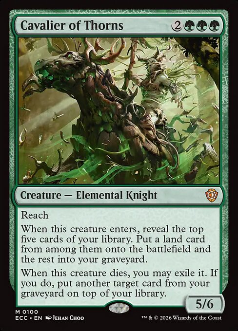 Cavalier of Thorns - Commander: Lorwyn Eclipsed - M - 100