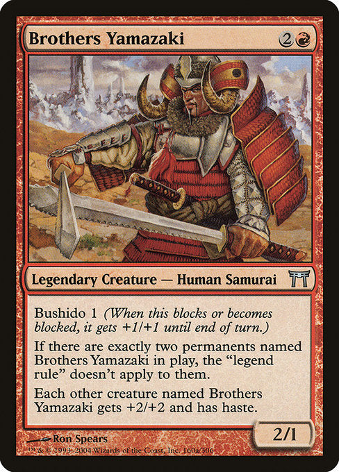 Brothers Yamazaki (160a Sword) - Champions of Kamigawa - U - 160a