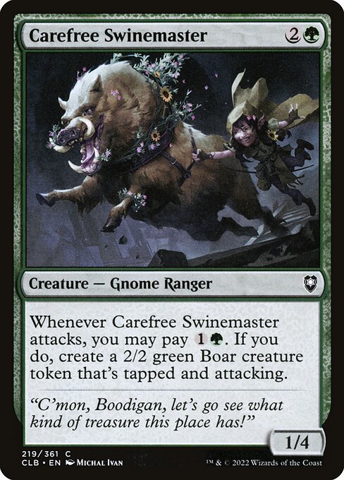 Carefree Swinemaster - Commander Legends: Battle for Baldur's Gate - C - 219