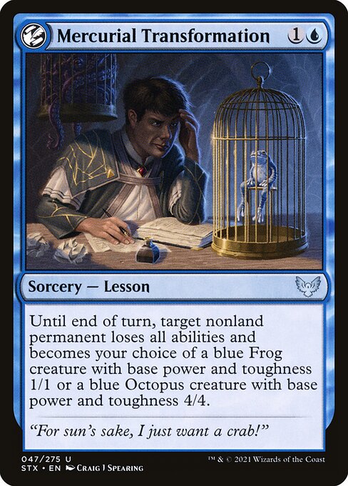 Mercurial Transformation - Strixhaven: School of Mages - U - 47