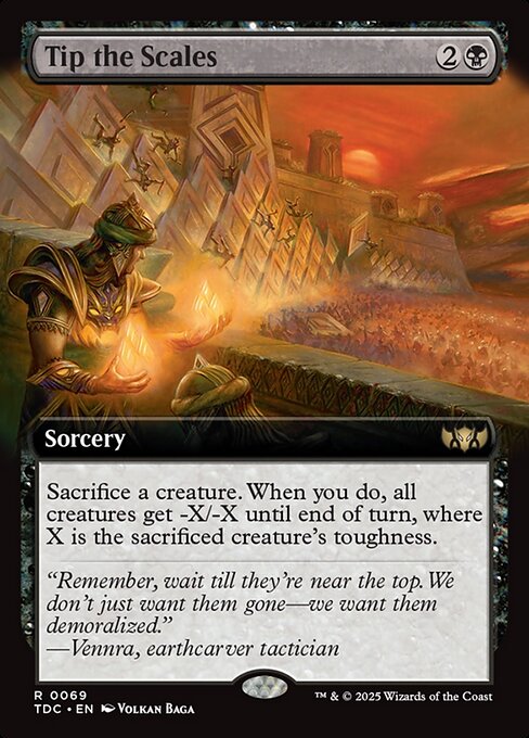 Tip the Scales (Extended Art) - Commander: Tarkir: Dragonstorm - R - 69