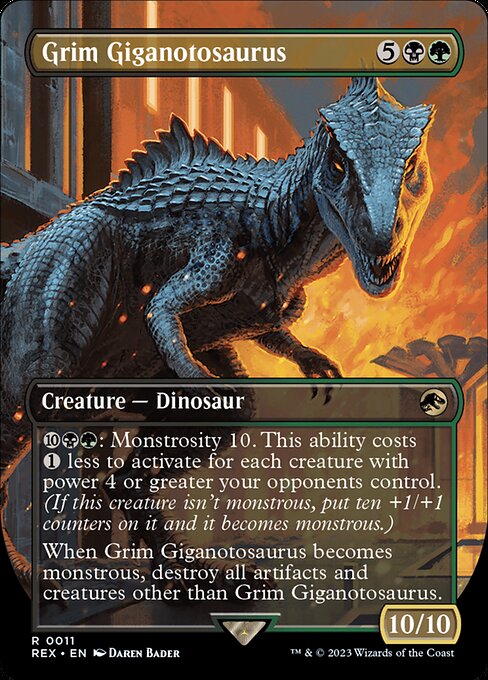 Grim Giganotosaurus (Borderless) - Universes Beyond: Jurassic World Collection - R - 11