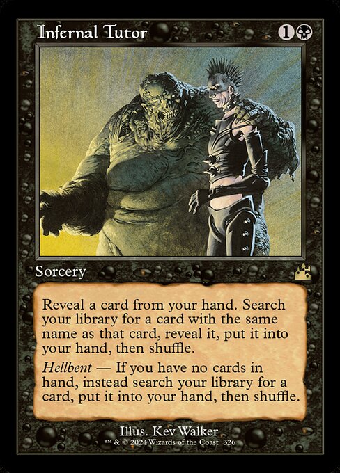 Infernal Tutor (Retro Frame) - Ravnica Remastered - R - 326