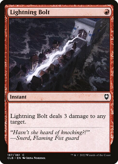 Lightning Bolt - Commander Legends: Battle for Baldur's Gate - C - 187