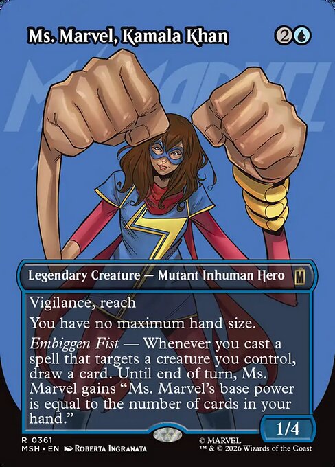Ms. Marvel, Kamala Khan (Borderless) - Marvel Super Heroes - R - 361
