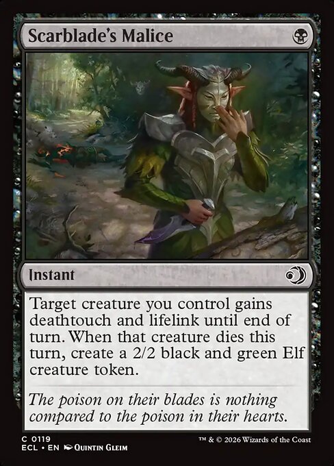 Scarblade's Malice - Lorwyn Eclipsed - C - 119