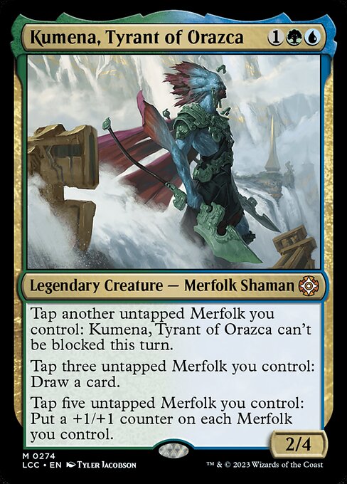 Kumena, Tyrant of Orazca - Commander: The Lost Caverns of Ixalan - M - 274