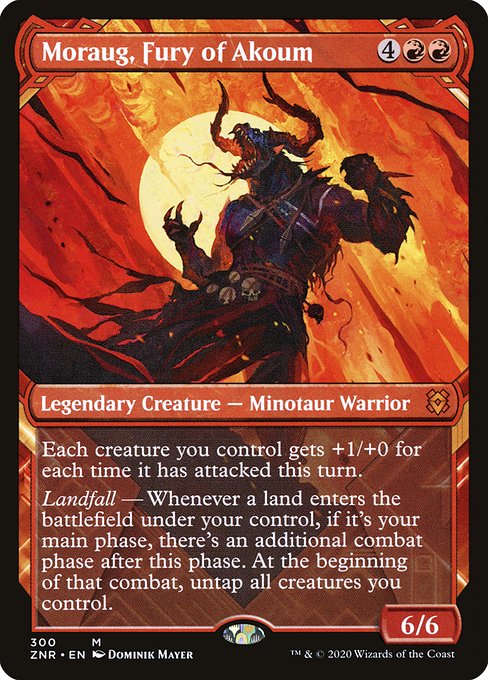 Moraug, Fury of Akoum (Showcase) - Zendikar Rising - M - 300