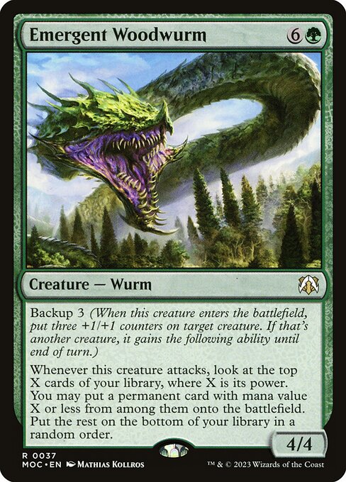 Emergent Woodwurm - Commander: March of the Machine - R - 37