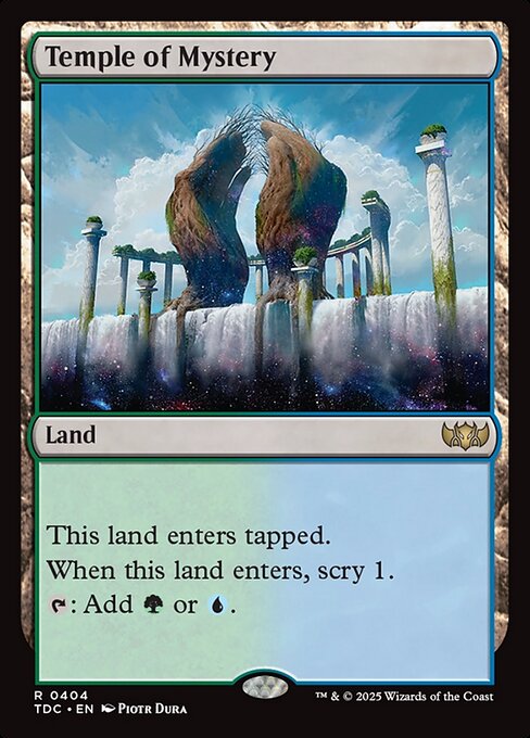 Temple of Mystery - Commander: Tarkir: Dragonstorm - R - 404