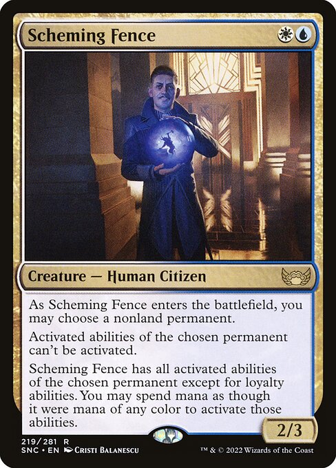 Scheming Fence - Streets of New Capenna - R - 219