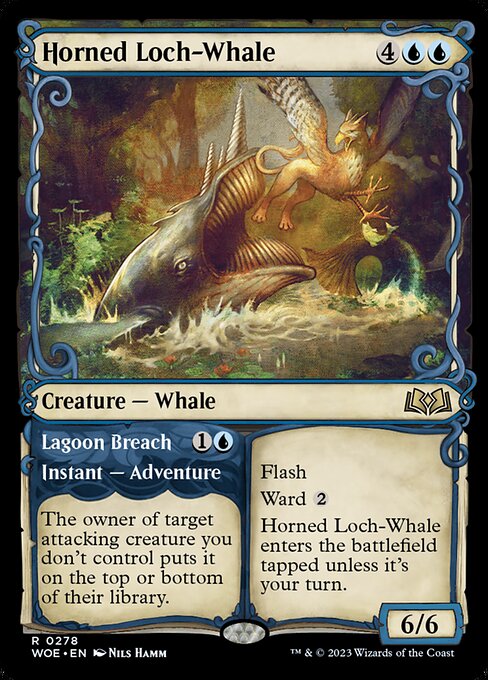 Horned Loch-Whale (Showcase) - Wilds of Eldraine - R - 278