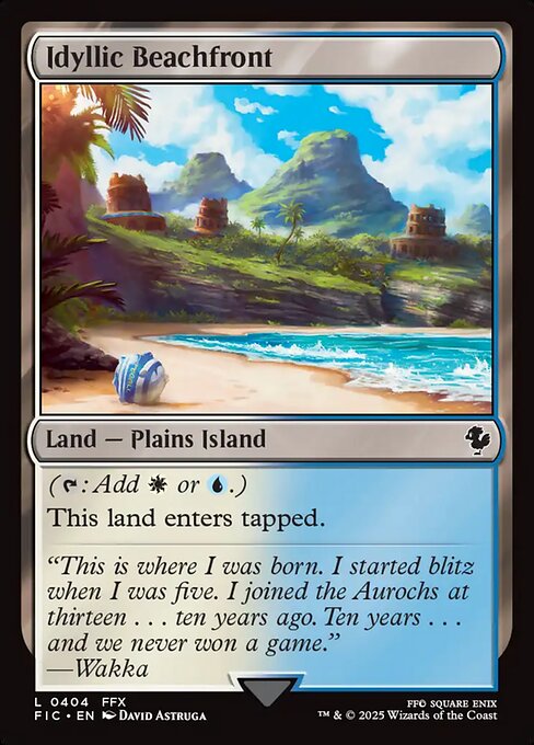 Idyllic Beachfront - Commander: FINAL FANTASY - L - 404