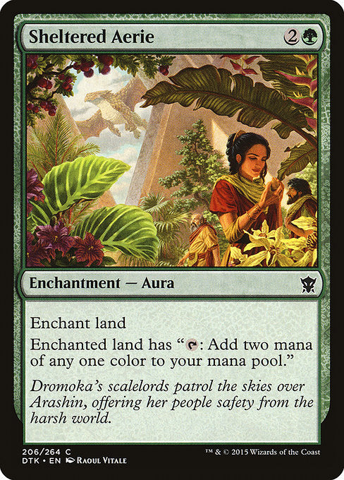 Sheltered Aerie - Dragons of Tarkir - C - 206
