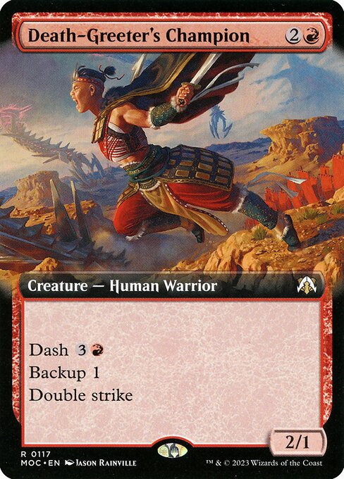 Death-Greeter's Champion (Extended Art) - Commander: March of the Machine - R - 117