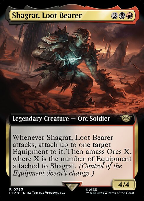 Shagrat, Loot Bearer (Extended Art) (Surge Foil) - Universes Beyond: The Lord of the Rings: Tales of Middle-earth - R - 783