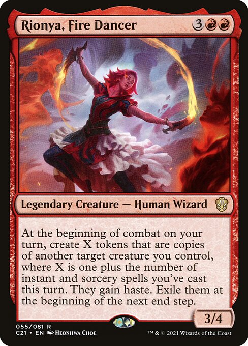 Rionya, Fire Dancer - Commander 2021 - R - 55