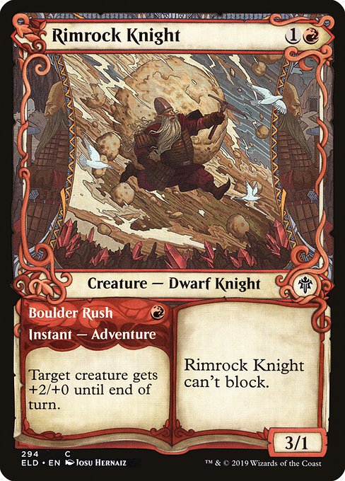 Rimrock Knight (Showcase) - Throne of Eldraine - C - 294