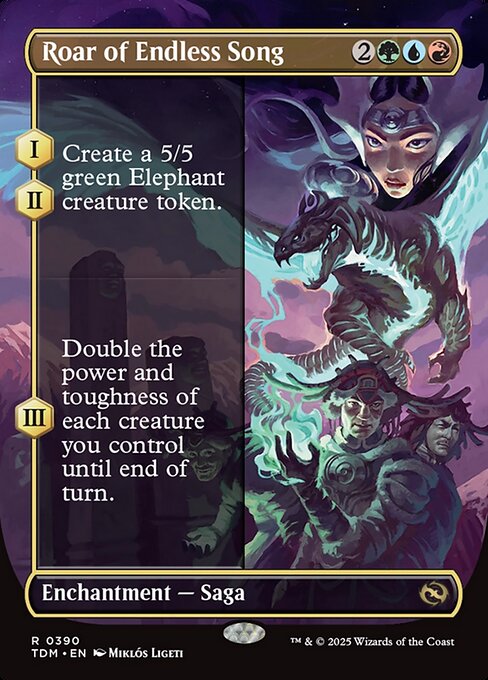 Roar of Endless Song (Borderless) - Tarkir: Dragonstorm - R - 390