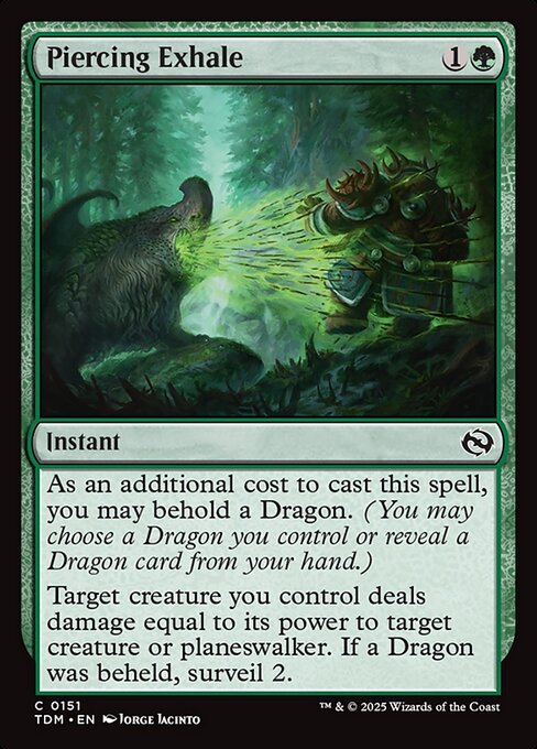 Piercing Exhale - Tarkir: Dragonstorm - C - 151
