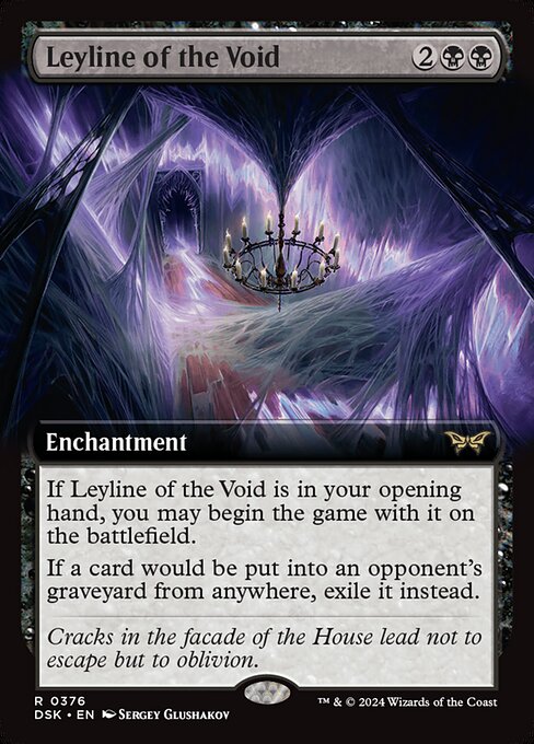 Leyline of the Void (Extended Art) - Duskmourn: House of Horror - R - 376