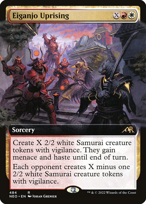 Eiganjo Uprising (Extended Art) - Kamigawa: Neon Dynasty - R - 484