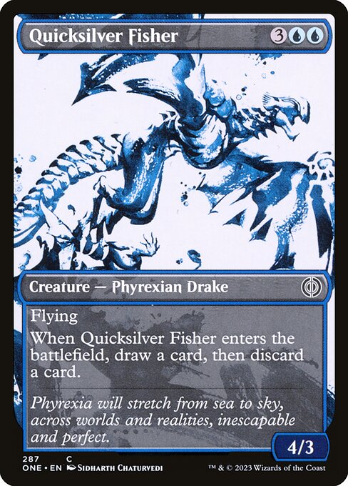 Quicksilver Fisher (Showcase) - Phyrexia: All Will Be One - C - 287