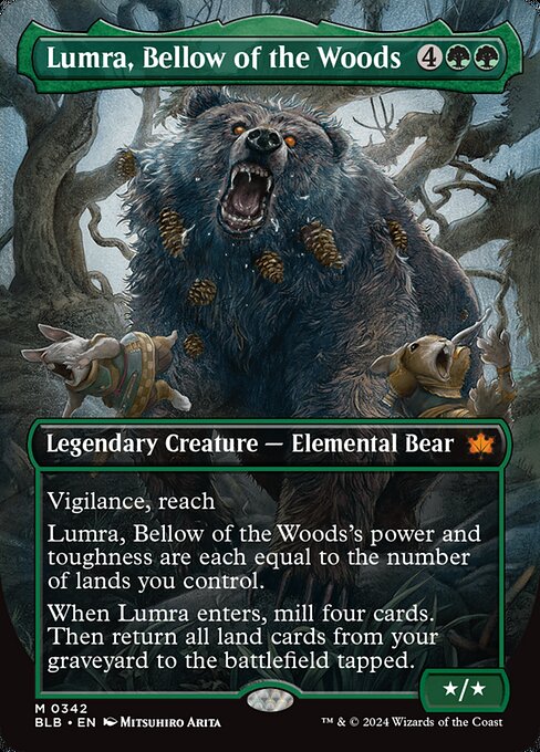 Lumra, Bellow of the Woods (Borderless) (0342) - Bloomburrow - M - 342