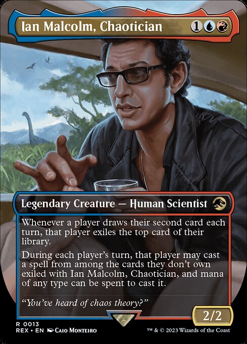 Ian Malcolm, Chaotician (Borderless) - Universes Beyond: Jurassic World Collection - R - 13