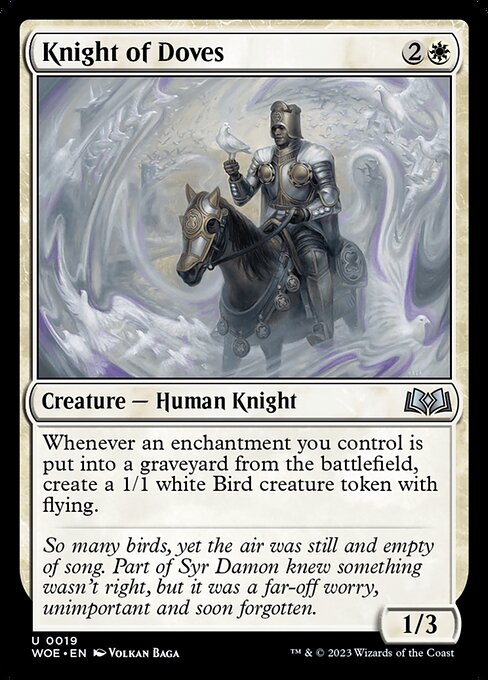 Knight of Doves - Wilds of Eldraine - U - 19