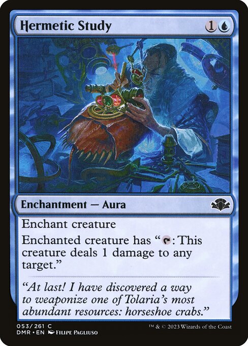 Hermetic Study - Dominaria Remastered - C - 53