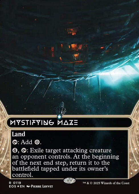 Mystifying Maze (0119) (Borderless) (Galaxy Foil) - Edge of Eternities: Stellar Sights - R - 119