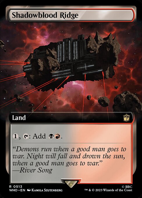 Shadowblood Ridge (Extended Art) - Universes Beyond: Doctor Who - R - 513