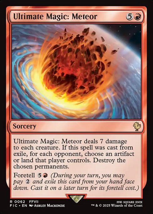 Ultimate Magic: Meteor (Surge Foil) - Commander: FINAL FANTASY - R - 62