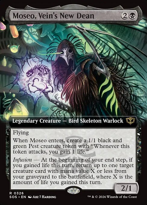 Moseo, Vein's New Dean (Extended Art) - Secrets of Strixhaven - R - 326