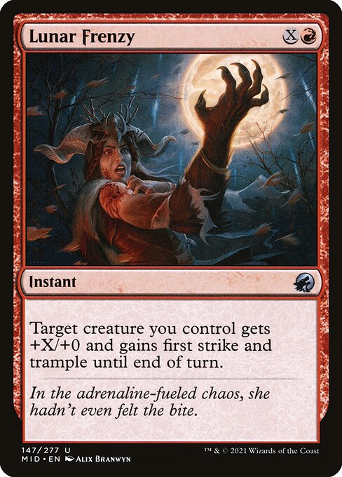 Lunar Frenzy - Innistrad: Midnight Hunt - U - 147