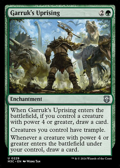 Garruk's Uprising (Ripple Foil) - Commander: Modern Horizons 3 - U - 229
