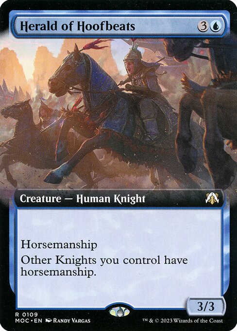 Herald of Hoofbeats (Extended Art) - Commander: March of the Machine - R - 109