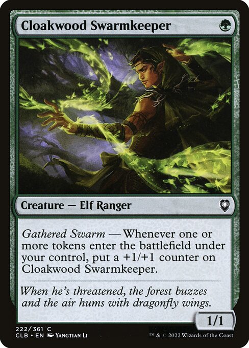 Cloakwood Swarmkeeper - Commander Legends: Battle for Baldur's Gate - C - 222