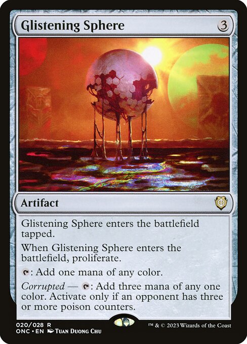 Glistening Sphere - Commander: Phyrexia: All Will Be One - R - 20