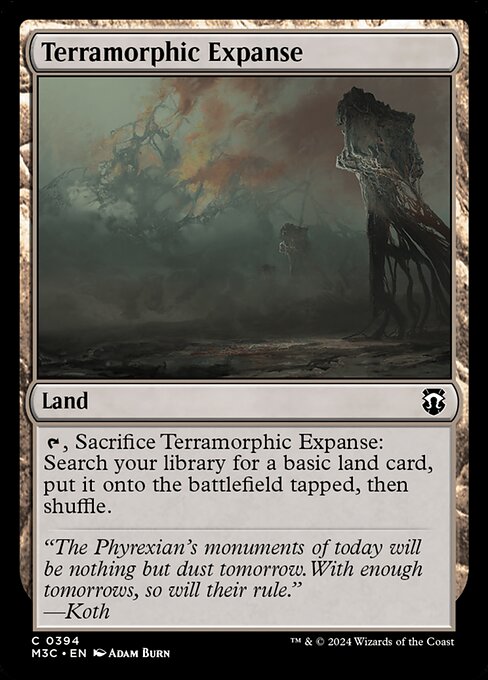 Terramorphic Expanse (Ripple Foil) - Commander: Modern Horizons 3 - C - 394