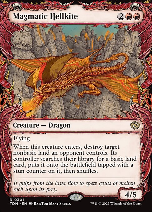 Magmatic Hellkite (Showcase) - Tarkir: Dragonstorm - R - 301