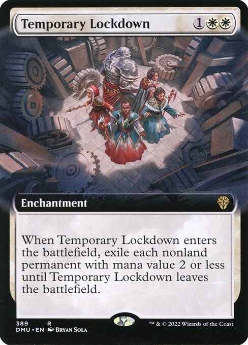 Temporary Lockdown (Extended Art) - Dominaria United - R - 389