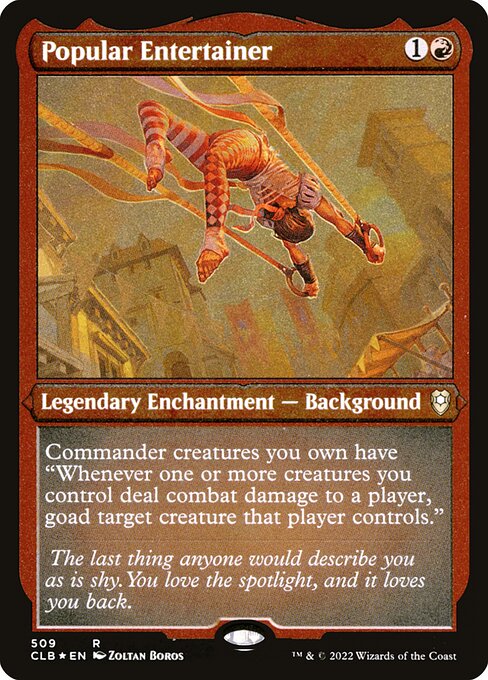 Popular Entertainer (Foil Etched) - Commander Legends: Battle for Baldur's Gate - R - 509