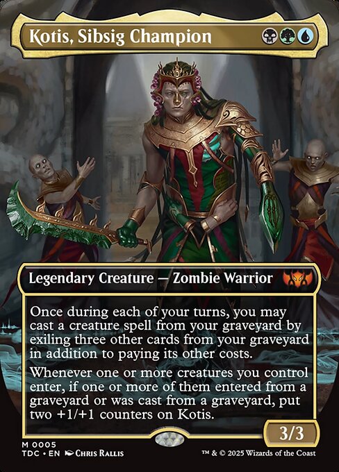 Kotis, Sibsig Champion (Borderless) - Commander: Tarkir: Dragonstorm - M - 5