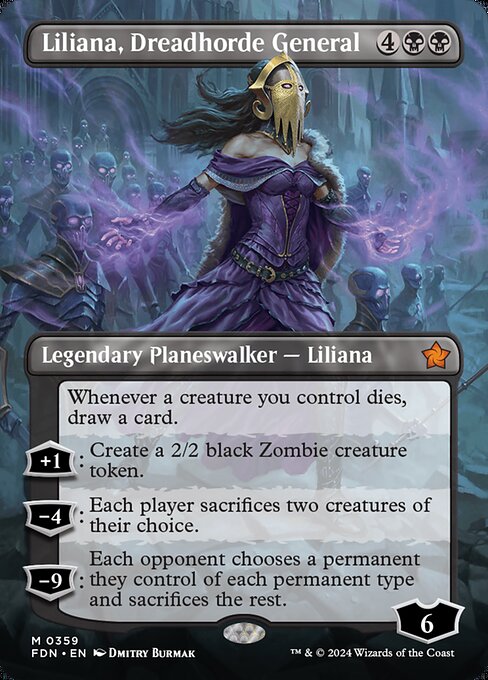 Liliana, Dreadhorde General (Borderless) - Foundations - M - 359
