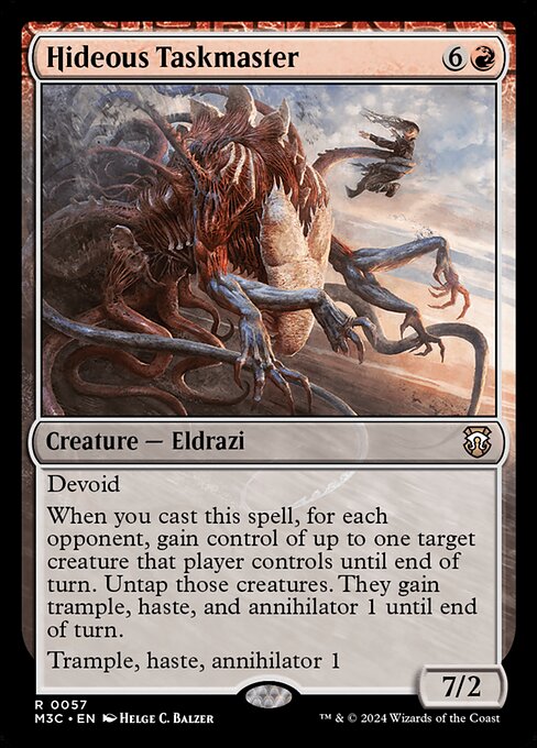 Hideous Taskmaster (Ripple Foil) - Commander: Modern Horizons 3 - R - 57