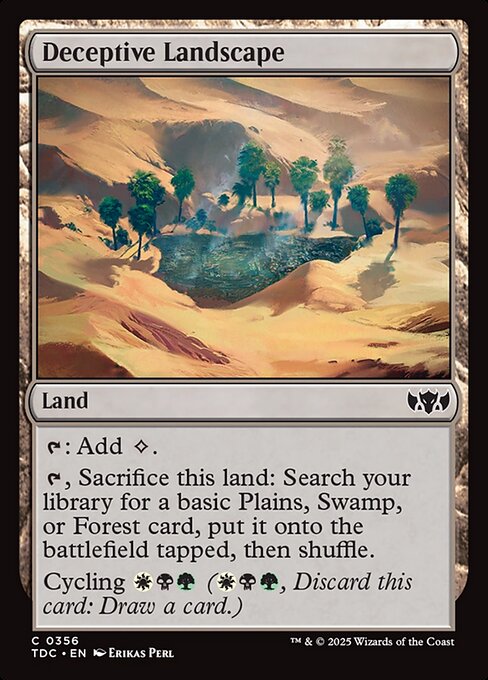 Deceptive Landscape - Commander: Tarkir: Dragonstorm - C - 356