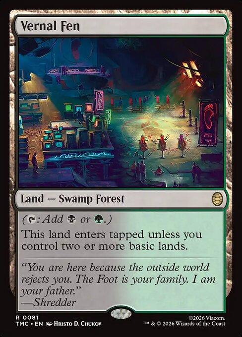 Vernal Fen - Commander: Teenage Mutant Ninja Turtles - R - 81