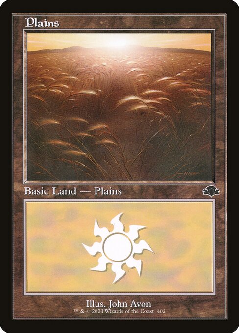 Plains (402) (Retro Frame) - Dominaria Remastered - L - 402